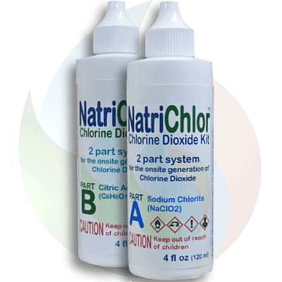Chlorine Dioxide Kit w/Citric Acid • 4 fl oz HDPE